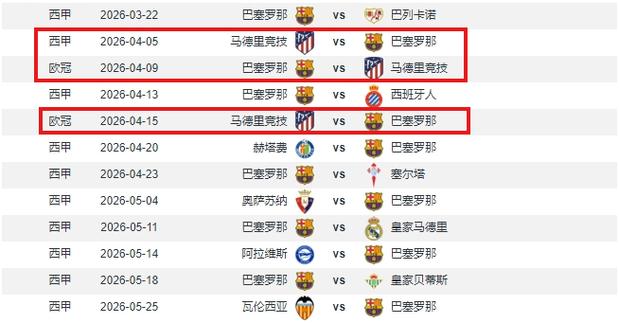 魔鬼赛程！巴萨10天内踢4场3战马竞，两队赛季将交手6次