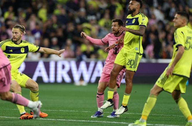 遭淘汰，迈阿密国际11纳什维尔全场数据：射门105，射正62