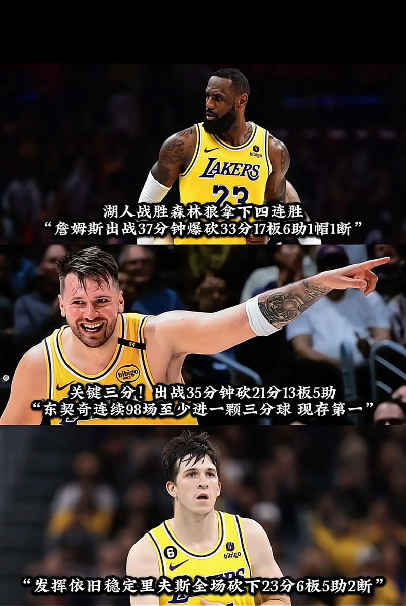 还能说啥！湖人七连胜期间詹姆斯出战4场全胜且出手均不超过15次