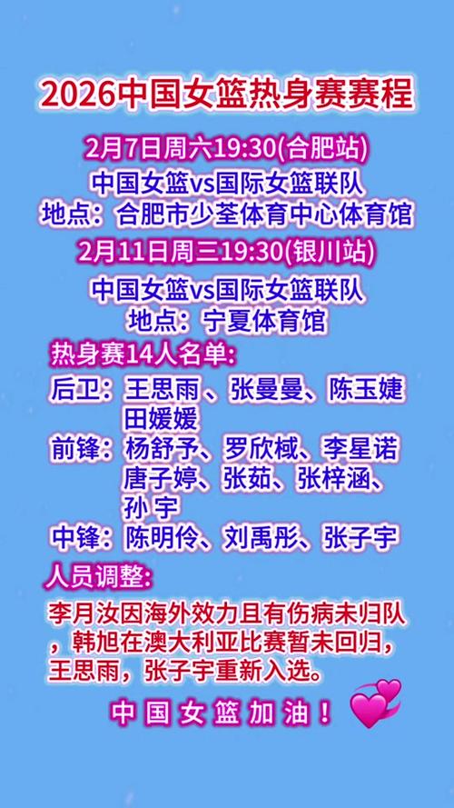 3人篮球亚洲杯中国女队名单出炉：阿呷娜婧张建萍张王来张芷婷